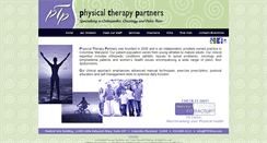 Desktop Screenshot of physicaltherapypartnersinc.com